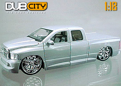 2003 Dodge Ram w/ Spintek "Mask" - Silver (DUB City) 1/18