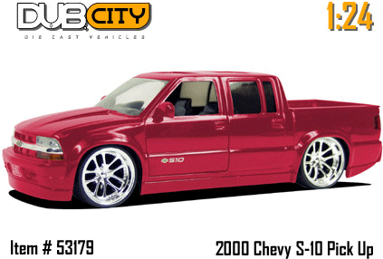2000 Chevy S-10 Pick Up - Red (DUB City) 1/24