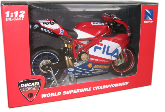 2002 Ducati 999 - Neil Hodgson #100 (NewRay) 1/12