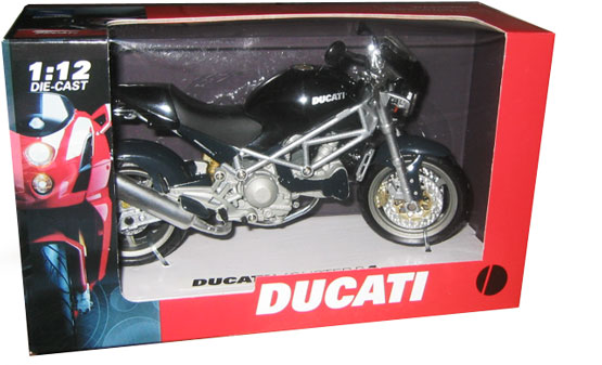 2002 Ducati Monster S4 - Black (NewRay) 1/12