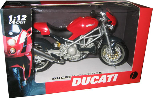 2002 Ducati Monster S4 - Red (NewRay) 1/12