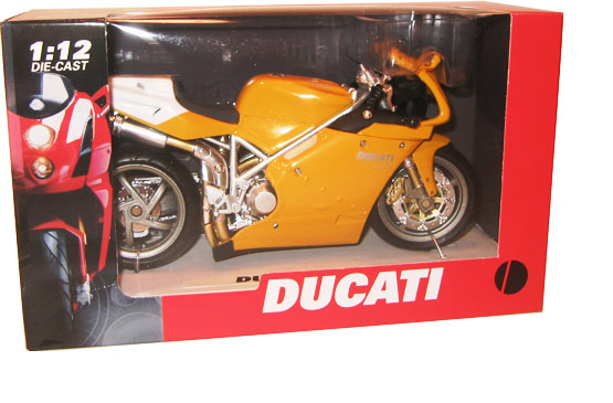 2002 Ducati 998s Testastretta - Yellow (NewRay) 1/12