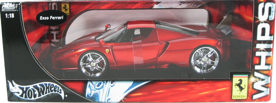 2003 Ferrari Enzo - Metallic Candy Red 'Whips' (Hot Wheels) 1/18