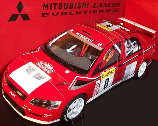 2002 Mitsubishi Lancer EVO VII WRC - #8 (AUTOart) 1/18
