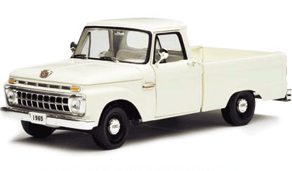 1965 Ford F100 Styleside Pickup - White (SunStar) 1/18