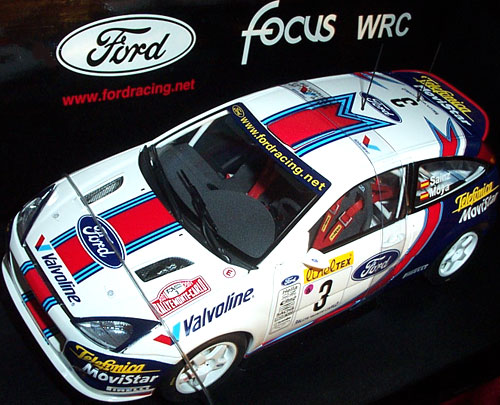 2001 Ford Focus WRC #3 - Rally Monte Carlo - C. Sainz - L. Moya (AUTOart) 1/18