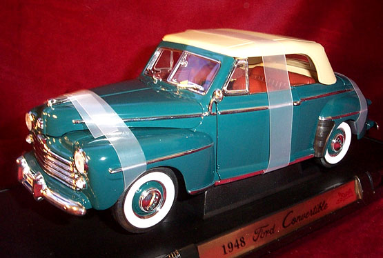 1948 Ford Convertible - Green (YatMing) 1/18