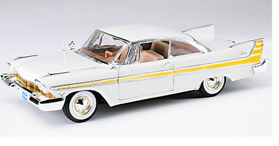 1957 Plymouth Fury - White (Anson) 1/18