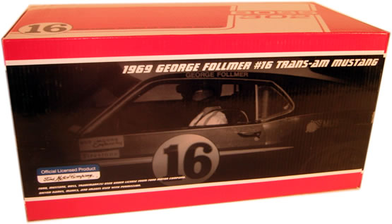 1969 Ford Mustang Trans-Am Shelby - #16 George Follmer (Welly) 1/18