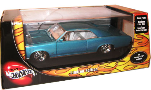 1966 Pontiac GTO Street Machine - Aqua - Limited Edition Modified (Hot Wheels) 1/18