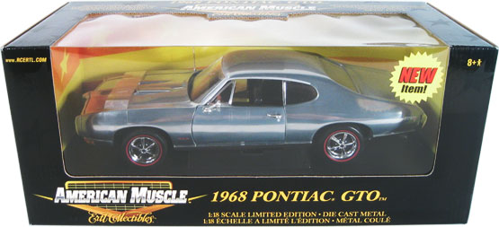 1968 Pontiac GTO Chrome Chase Car (Ertl) 1/18