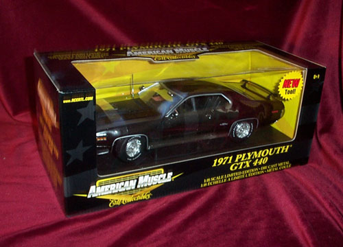 1971 Plymouth GTX 440 - Black (Ertl) 1/18