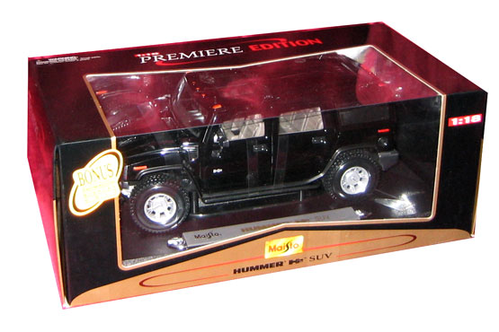 Hummer H2 SUV - Black (Maisto) 1/18