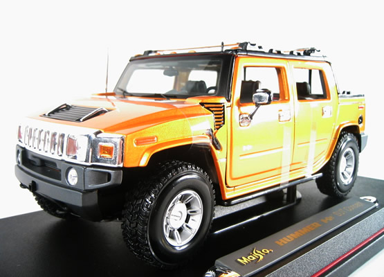 2003 Hummer H2 SUT - Metallic Orange (Maisto) 1/18