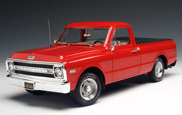 1969 Chevrolet C10 396 V-8 Shortbox Pickup Truck - Red (Highway 61) 1/18