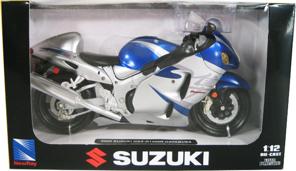 2005 Suzuki GSX-R1300R Hayabusa - Blue (NewRay) 1/12