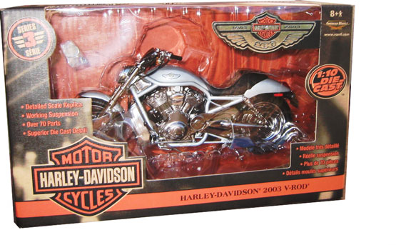 2003 Harley-Davidson V-Rod - Silver (Ertl) 1/10