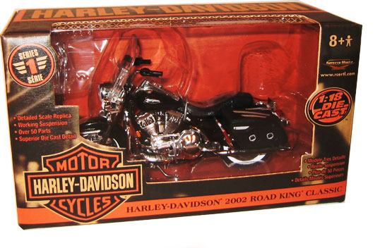 2002 Harley-Davidson Road King Classic - Vivid Black (Ertl) 1/18