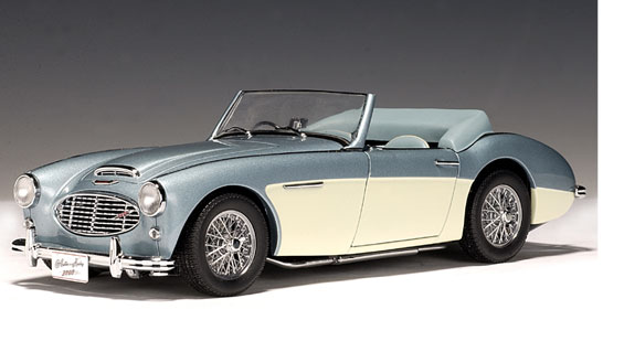 1961 Austin Healey 3000 MK I - Blue w/ White (AUTOart) 1/18