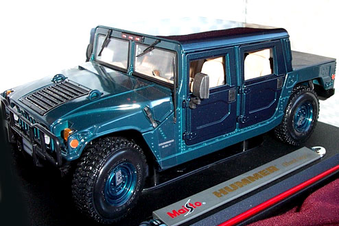 1999 Hummer H1 - Teal Blue (Maisto) 1/18