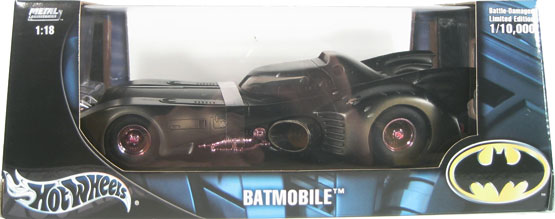 Batman's Batmobile - Battle Damaged Version (Hot Wheels) 1/18