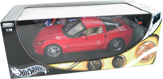 2005 Chevy Corvette C6 Coupe - Magnetic Red Metallic (Hot Wheels) 1/18
