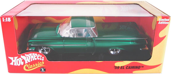 1959 Chevy El Camino - Green (Hot Wheels Classics) 1/18