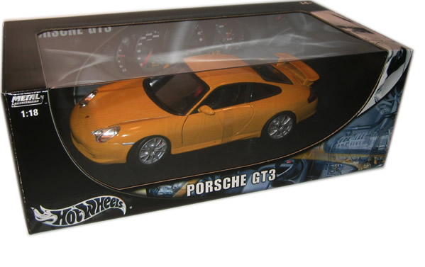 Porsche GT3 Coupe - Yellow (Hot Wheels) 1/18