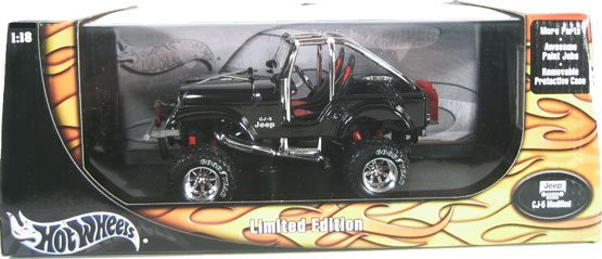 Jeep Wrangler CJ-5 Modified - Black (Hot Wheels) 1/18