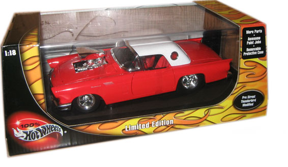 1957 Ford Thunderbird Pro Street - Red (Hot Wheels) 1/18