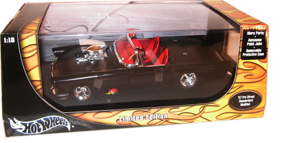 1957 Ford Thunderbird Pro Street - Primer Black (Hot Wheels) 1/18