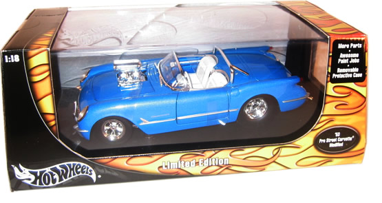 1953 Chevrolet Pro Street Corvette Modified - Blue (Hot Wheels) 1/18