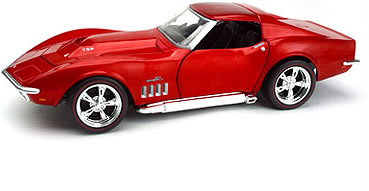1969 Chevrolet Corvette Modified - Red (Hot Wheels) 1/18