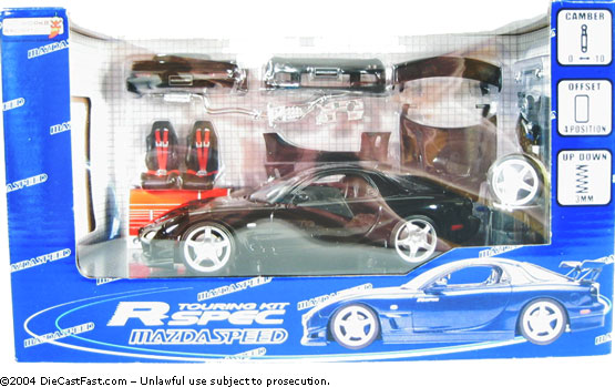 2001 Mazda RX-7 (FD3S) Mazda Speed R-Spec Version - Black (Hot Works Racing) 1/24