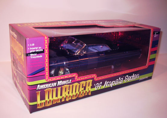 1964 Chevy Impala Convertible Lowrider - Purple (Ertl) 1/18