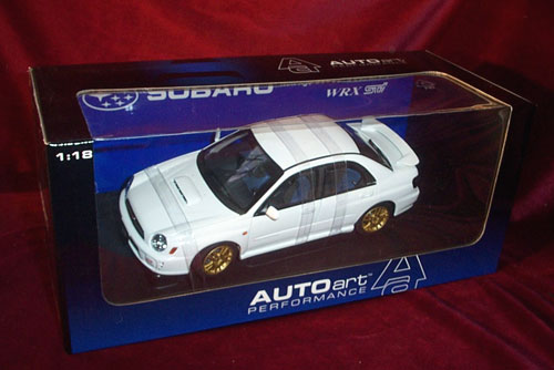 2001 Subaru Impreza WRX STi New Age - White (AUTOart) 1/18