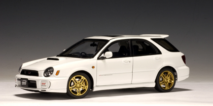 2001 Subaru Impreza New Age WRX STi Wagon - White  (AUTOart) 1/18