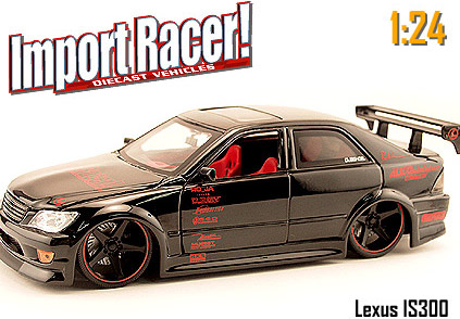 Lexus IS300 - Black (Import Racer) 1/24