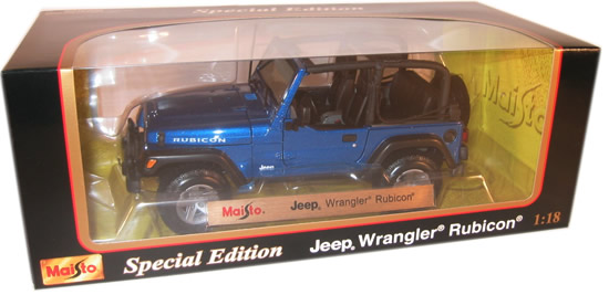 2003 Jeep Wrangler Rubicon - Intense Blue (Maisto) 1/18