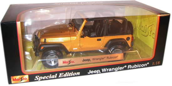 2003 Jeep Wrangler Rubicon - Gold (Maisto) 1/18