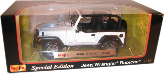 2003 Jeep Wrangler Rubicon - White (Maisto) 1/18