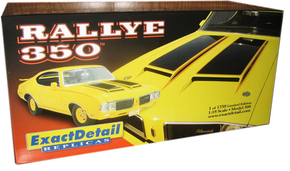 1970 Oldsmobile Cutlass Rallye 350 - Sebring Yellow (Lane Exact Detail) 1/18