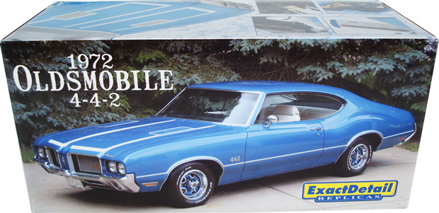 1972 Olds 4-4-2 - Viking Blue (Lane Exact Detail) 1/18