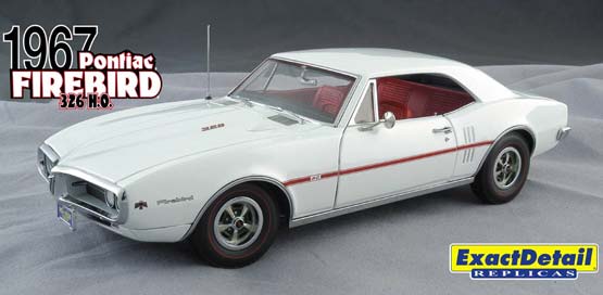 1967 Pontiac Firebird 327 HO Hardtop - Cameo White (Lane Exact Detail) 1/18