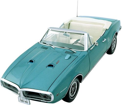 1967 Pontiac Firebird 400 Convertible - Gulf Turquoise (Lane Exact Detail) 1/18