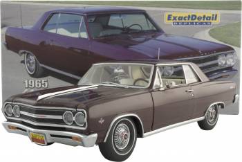 1965 Chevy Chevelle Malibu SS 327 - Madeira Maroon (Lane Exact Detail) 1/18