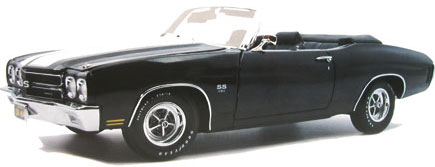 1970 Chevrolet Chevelle LS6 Convertible - Tuxedo Black (Lane Exact Detail) 1/18