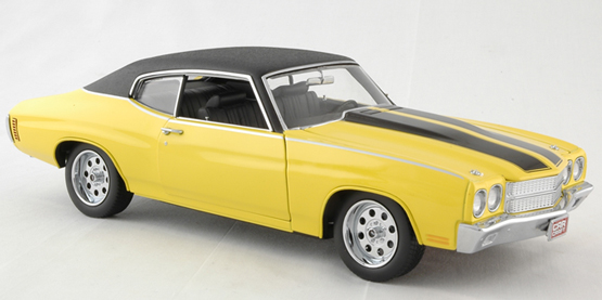 1970 Chevrolet Chevelle - Daytona Yellow - Car Craft Magazine (Lane Exact Detail) 1/18