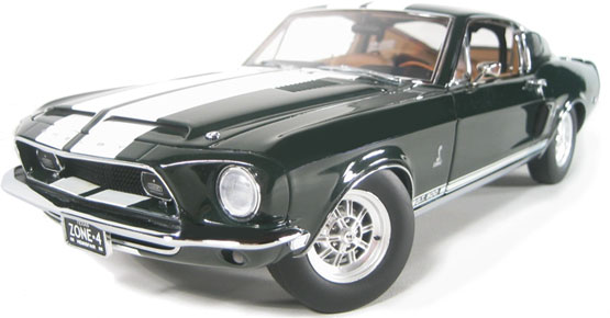 1968 Ford Mustang Shelby GT-500 - R-Highland Green Metallic (Lane Exact Detail) 1/18