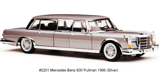 1966 Mercedes Benz 600 Pullman Limousine - Silver (SunStar) 1/18